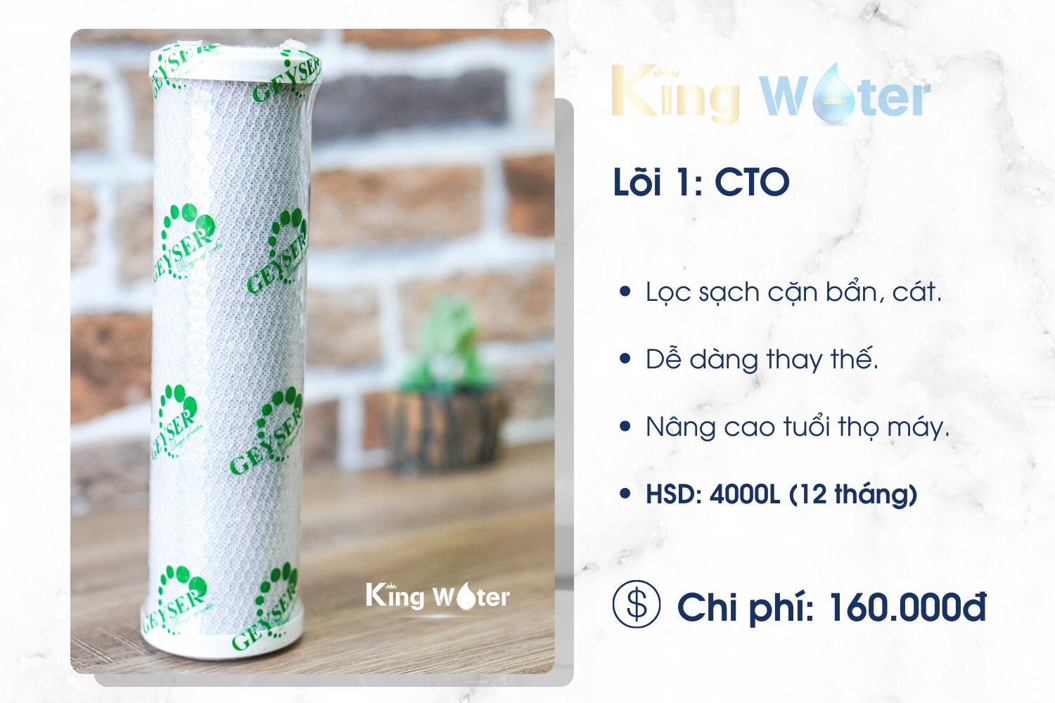 Lõi CTO có tuổi thọ 4000L 