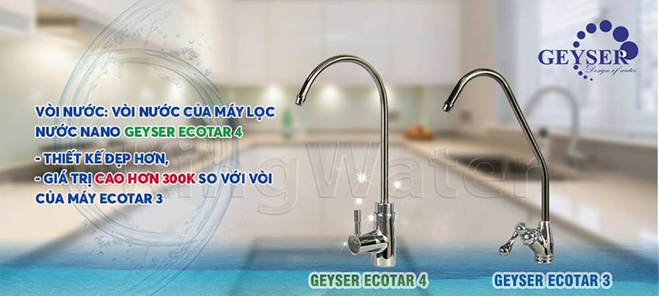 Vòi nước đi kèm của máy Ecotar 3 và Ecotar 4