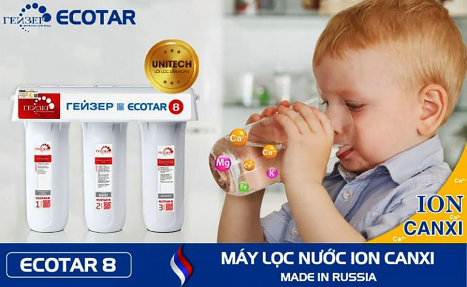 Uống nước từ Ecotar 8 mang lại giá trị to lớn cho sức khỏe người tiêu dùng