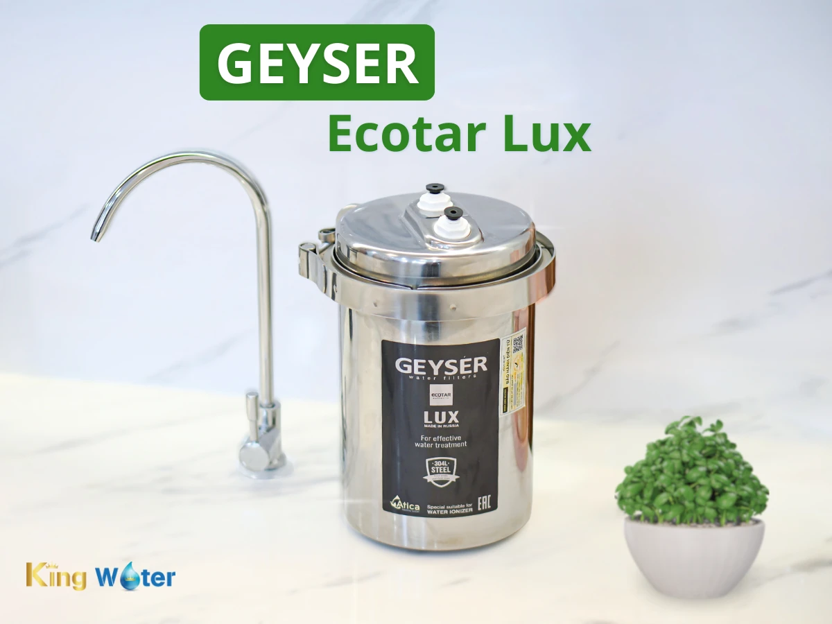 Máy lọc nước Nano Geyser Ecotar Lux sở hữu thiết kế tinh tế, nhỏ gọn